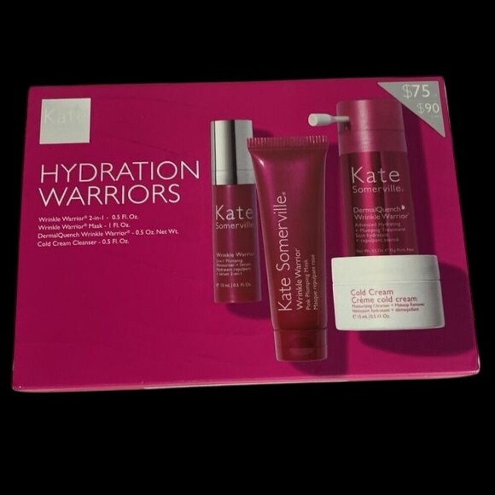 Kate Somerville Hydration Warriors 4 Piece Kit New in Box